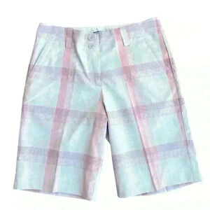 Nike Dri Fit Women’s Plaid  Golf Shorts Size 6